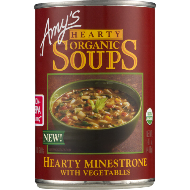 Grocery / Soup / Amy's Hearty Vegetable Minestrone Soup