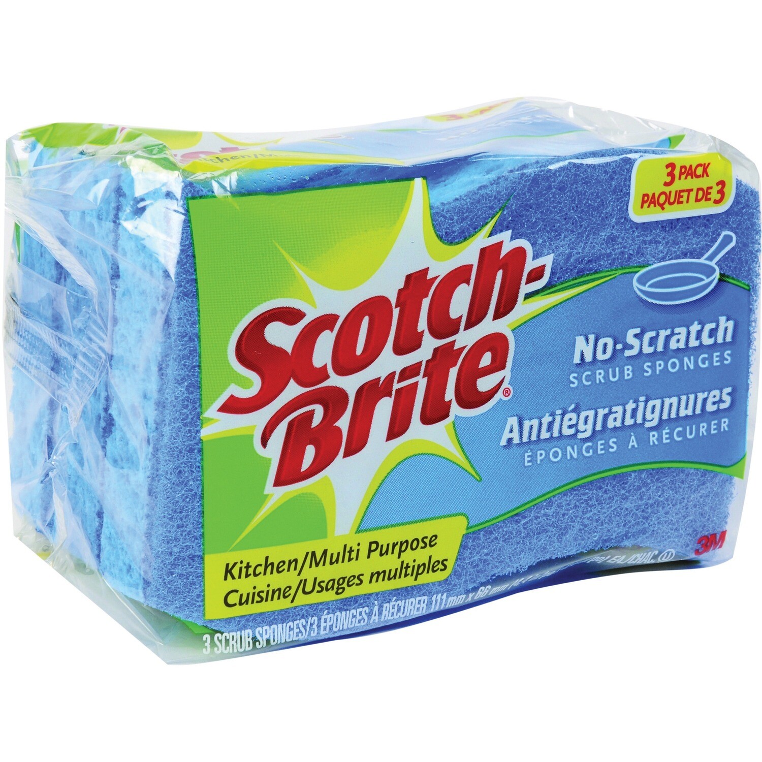 Household / Kitchen / Scotch Brite Multipurpose Sponge, 3 pk