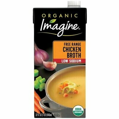 Grocery / Soup / Imagine Chicken Broth Low Sodium, 32 oz