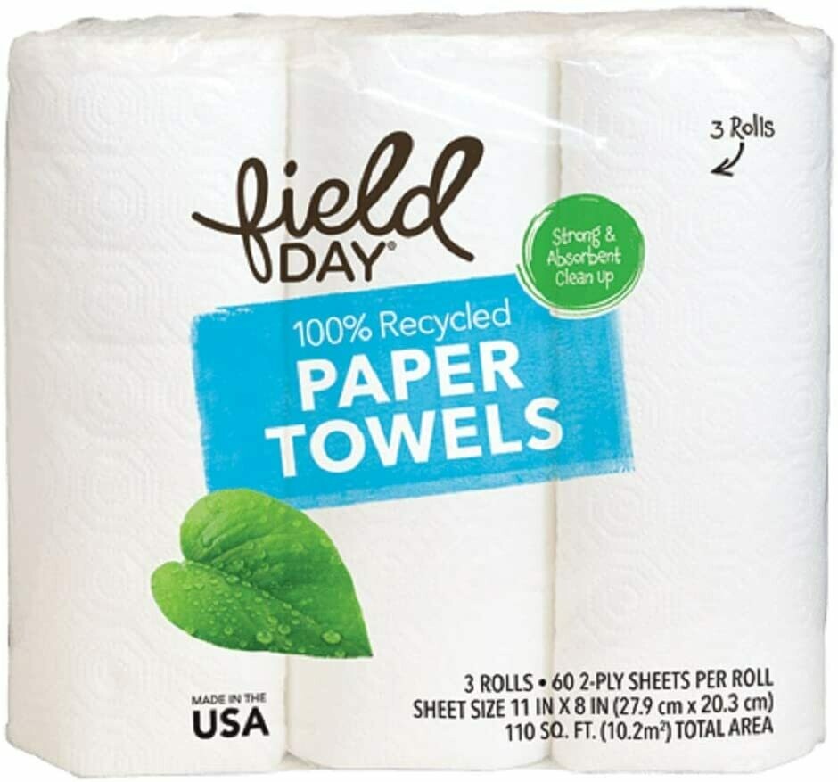 Household / Paper / Field Day Paper Towel, 3 pk