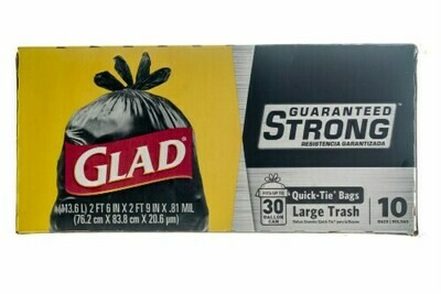 Household / Plastic / Glad Large Trash Bags 10 ct