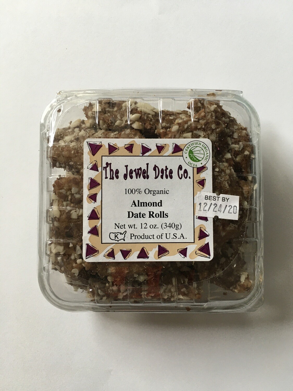 Produce / Fruit / Organic Date, Almond Roll, 12 oz.