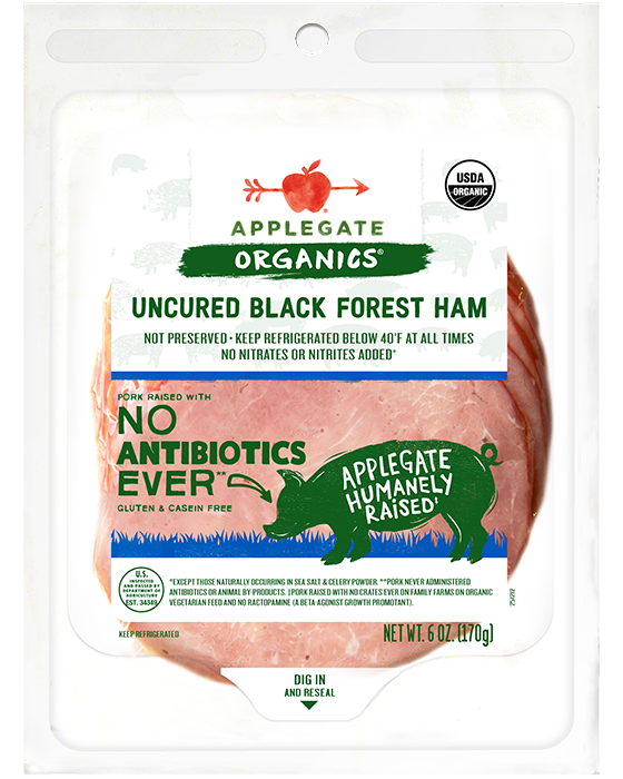 Deli / Meat / Applegate Organic Uncured Black Forest Ham, 6 oz.