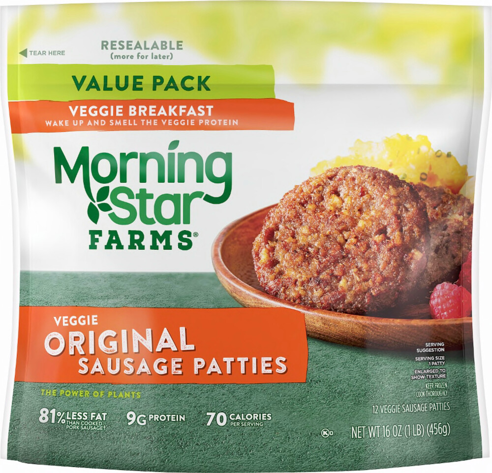 Frozen / Entree / Morningstar Farms Veggie Sausage Patties, 16 oz