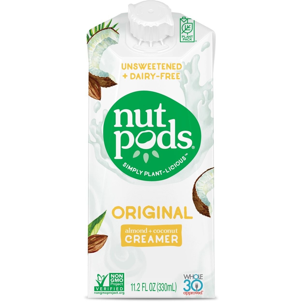 Dairy / Plant Based / Creamer, Original Nut Pods Almond Coconut, 11.2 oz