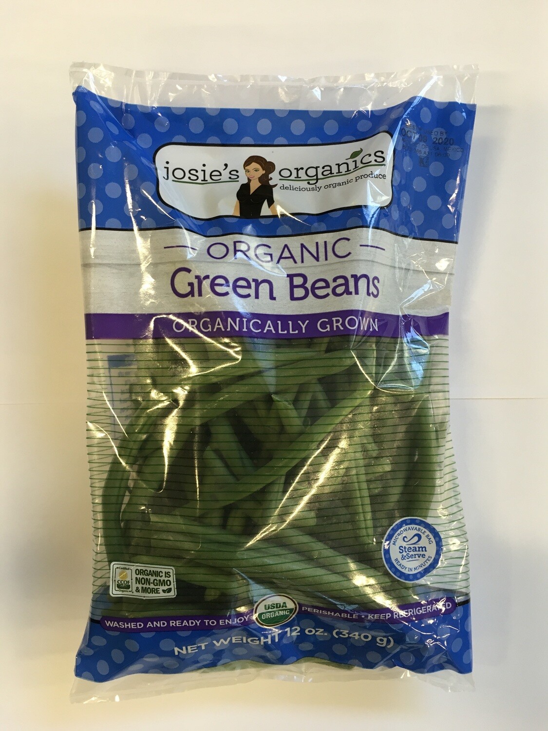 Produce / Vegetable / Organic Green Beans, 12 oz. bag