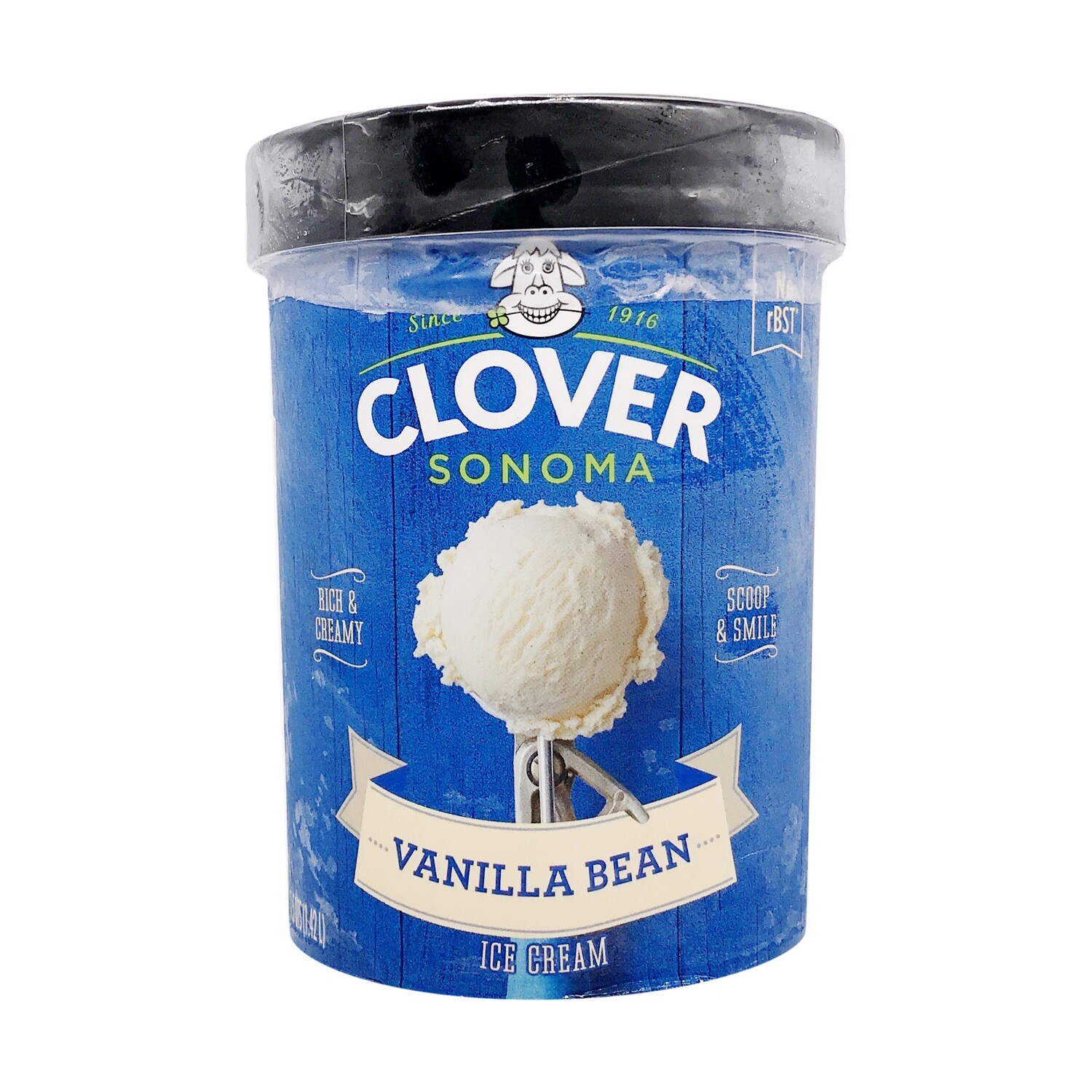 Frozen / Ice Cream / Clover Sonoma Vanilla Bean Ice Cream, 48 oz.