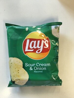 Chips / Mini Bag / Lay's Sour Cream & Onion, 1oz