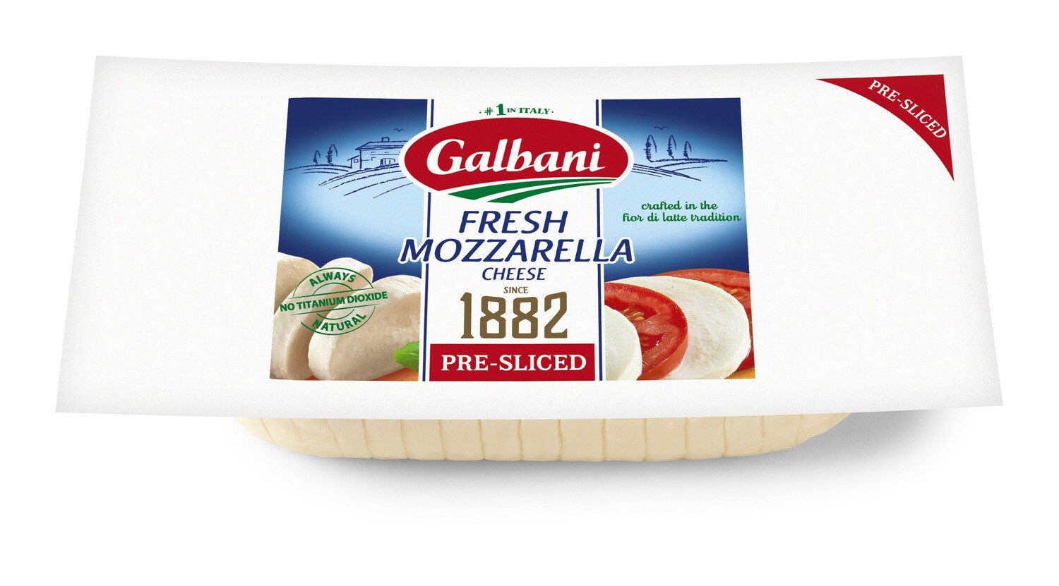 Deli / Cheese / Galbani Fresh Mozzarella Sliced Log 16 oz