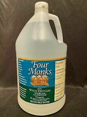 Household / Cleanser / 4 Monks Distilled White Vinegar, 1 gallon