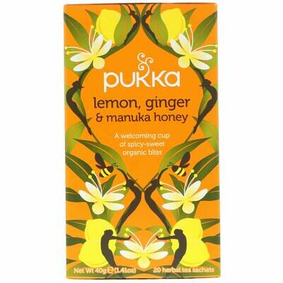 Grocery / Tea / Pukka Lemon, Ginger, Manuka Honey, 20 bags
