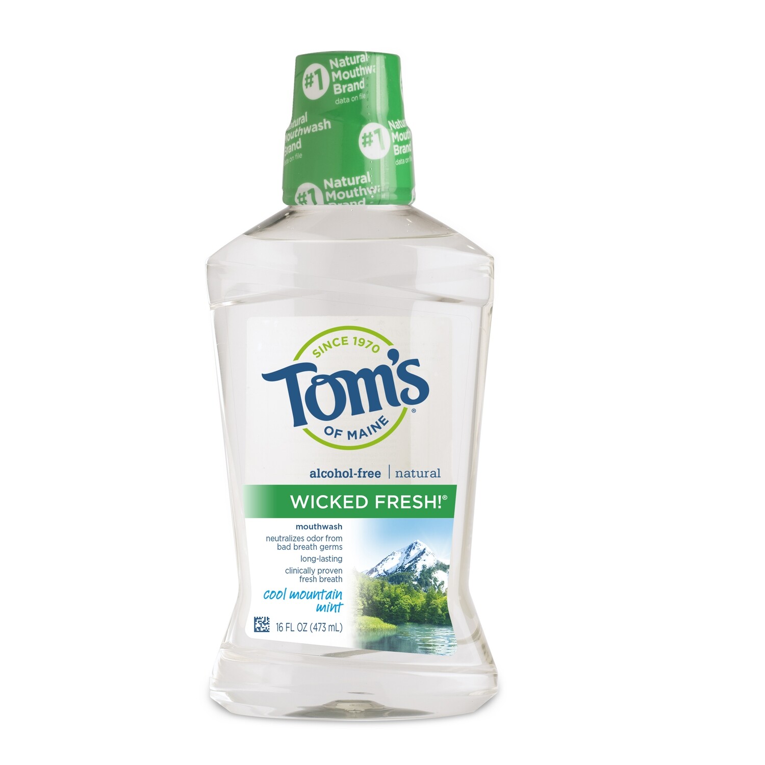 Health and Beauty / Toothpaste / Tom's of Maine Mountain Mint Mouthwash, 16 oz.