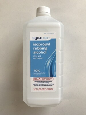 Health and Beauty / Hand Sanitizer / Equaline Isopropyl Rubbing Alcohol 70%, 32 oz