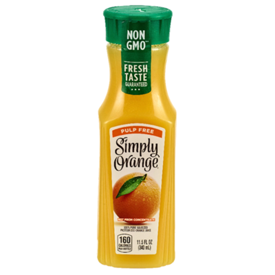 Beverage / Juice / Simply Orange Juice Pulp-Free, 11.5 fl oz