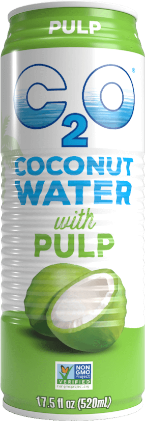 Beverage / Coconut Water / C2O Pure Coconut Water With Pulp, 17.5 oz