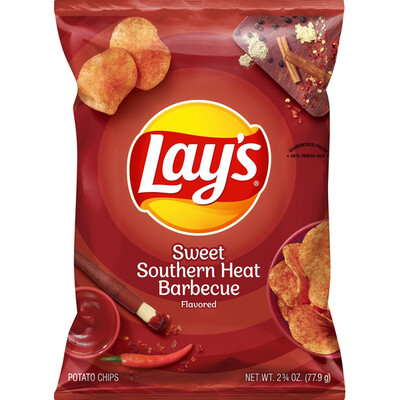 Chips / Small Bag / Lay's Sweet Southern Heat BBQ, 2.63 oz