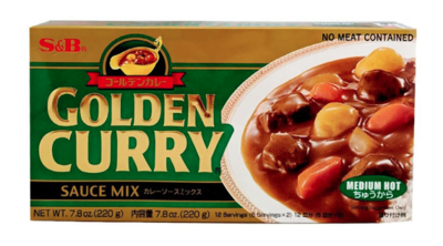 Grocery / International / S&B Golden Curry Mix, Medium Hot, 7.8 oz.