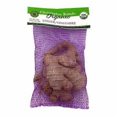 Produce / Vegetable / Organic Ginger, 3 oz bag