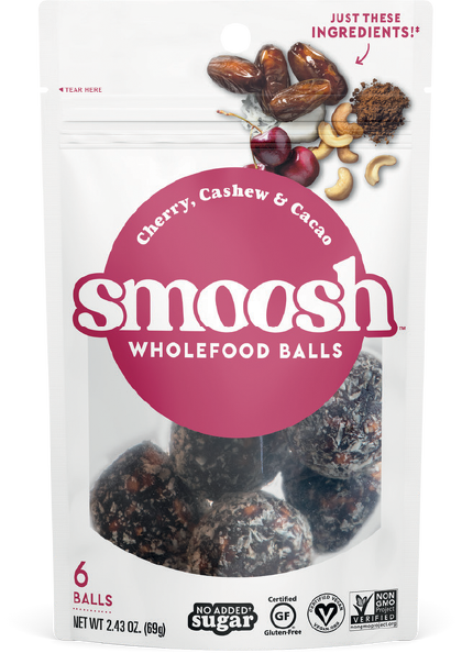 Snack / Bar / Smoosh Cherry Cashew Wholefood Balls, 2.43 oz