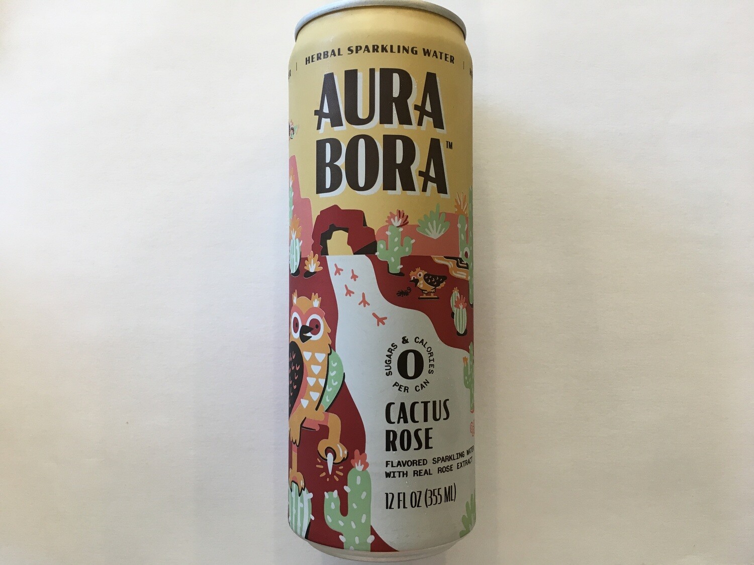 Beverage / Water / Aura Bora Cactus Rose, 12 oz