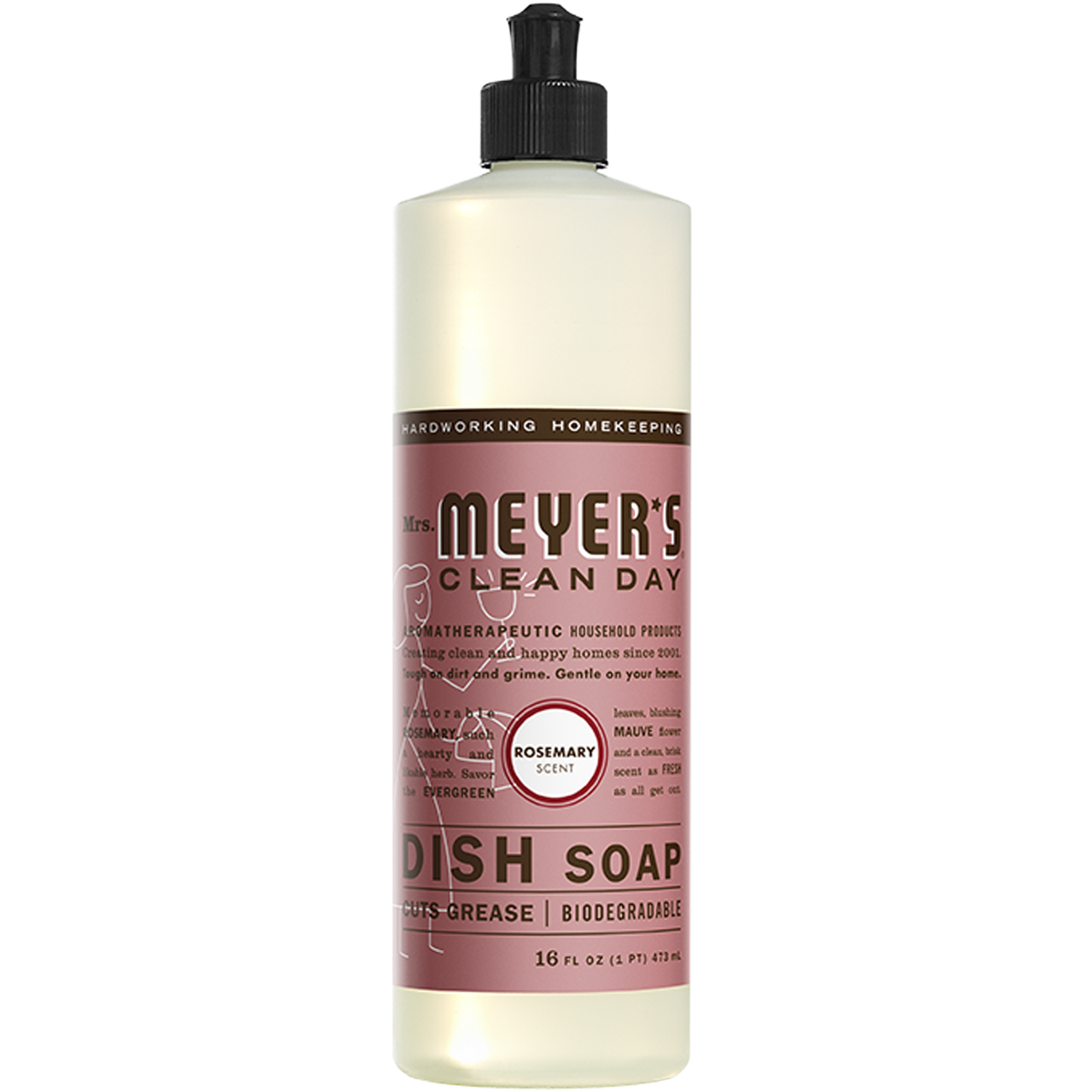 Household / Detergents / Mrs. Meyers Dish Soap Rosemary