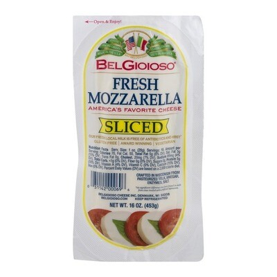 Deli / Cheese / BelGioioso Fresh Mozzarella Sliced Log, 16 oz