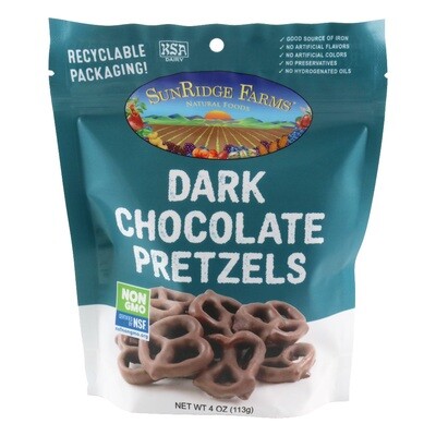 Bulk / Candy / Dark Chocolate Pretzels, 4 oz
