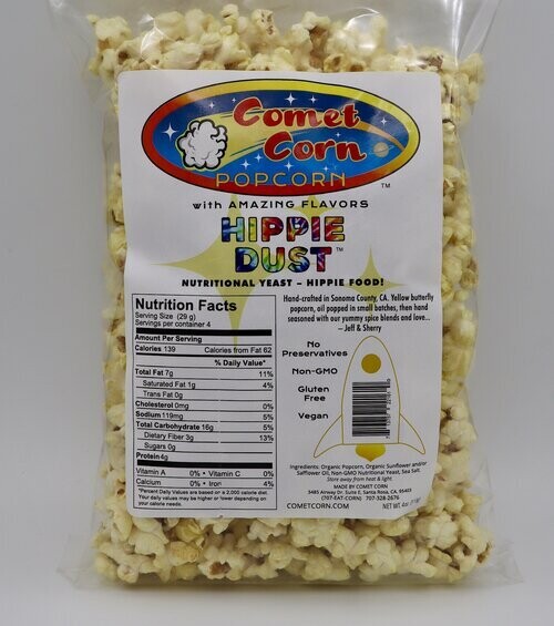 Snack / General / Comet Corn Hippie Dust Popcorn, 4 oz
