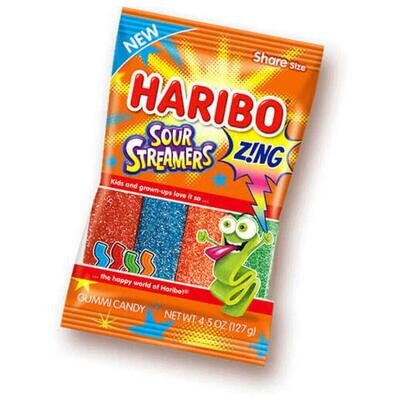 Candy / Sour / Haribo Sour Streamers, 4.5 oz