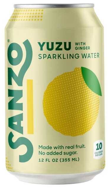 Beverage / Water / Sanzo, Yuzu Ginger Sparkling Water, 12 oz