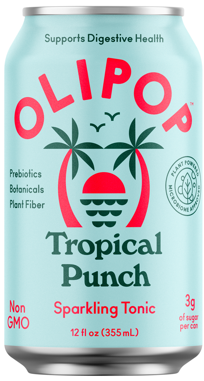 Beverage / Kombucha / Olipop Tropical Punch, 12 oz