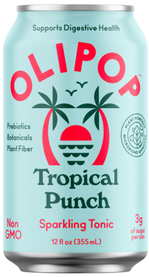 Beverage / Kombucha / Olipop Tropical Punch, 12 oz