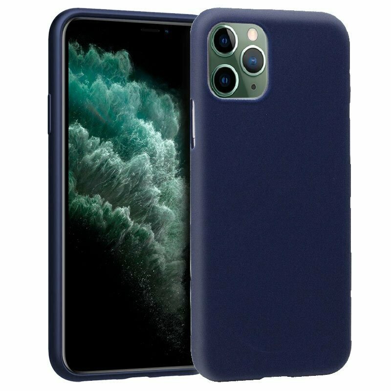 FUNDA COOL IPHONE 11 PRO MAX SILICONA  AZUL