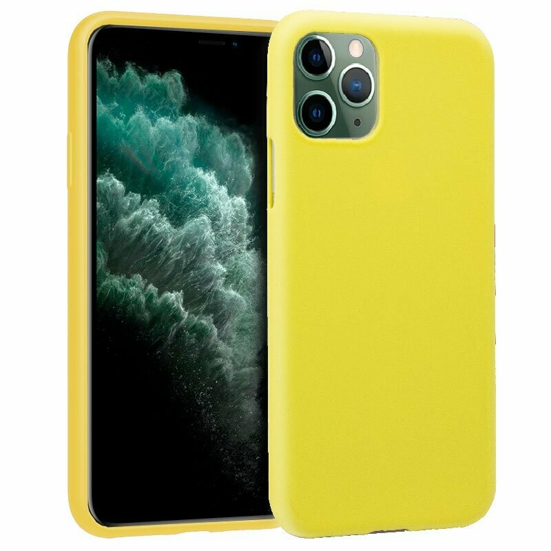 FUNDA COOL IPHONE 11 PRO MAX SILICONA AMARILLO