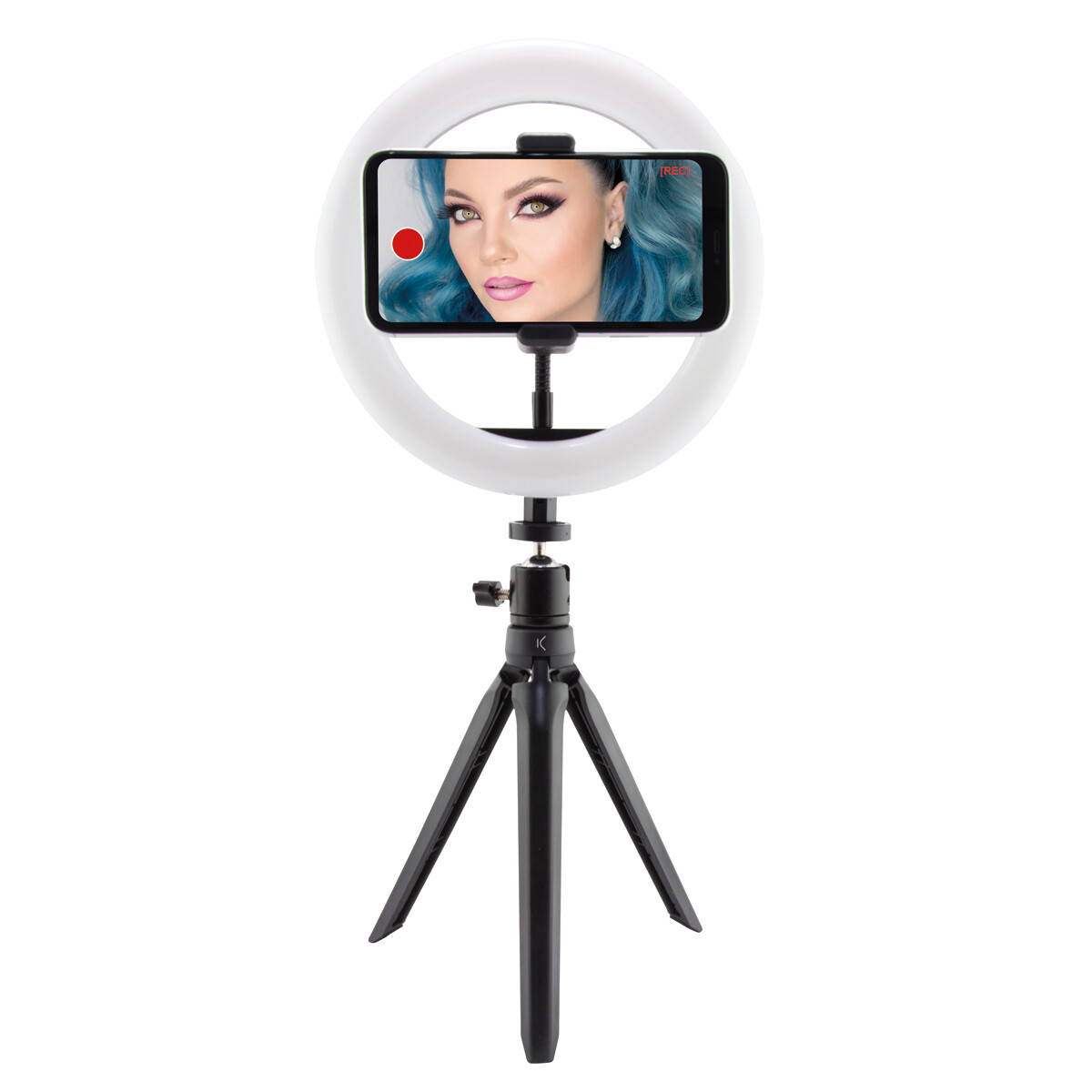 TRIPODE CON ANILLO LED KSIX PARA SMARTPHONE