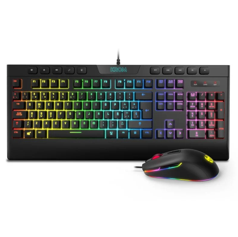 PACK TECLADO RATON KROM KALYOS RGB