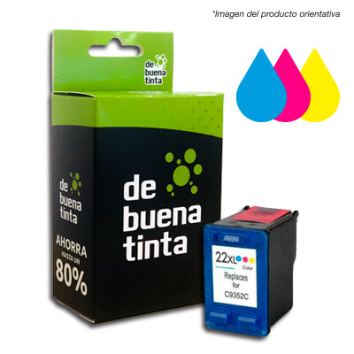 Cartucho Alternativo al HP Nº22 XL Tricolor 18 ml IFH22