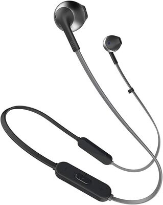 AURICULAR BLUETOOTH JBL TUNE 205BT NEGRO PLATA