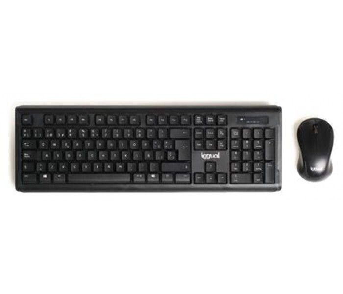 PACK TECLADO RATÓN IGGUAL KIT INALÁMBRICO  WMK-DARK