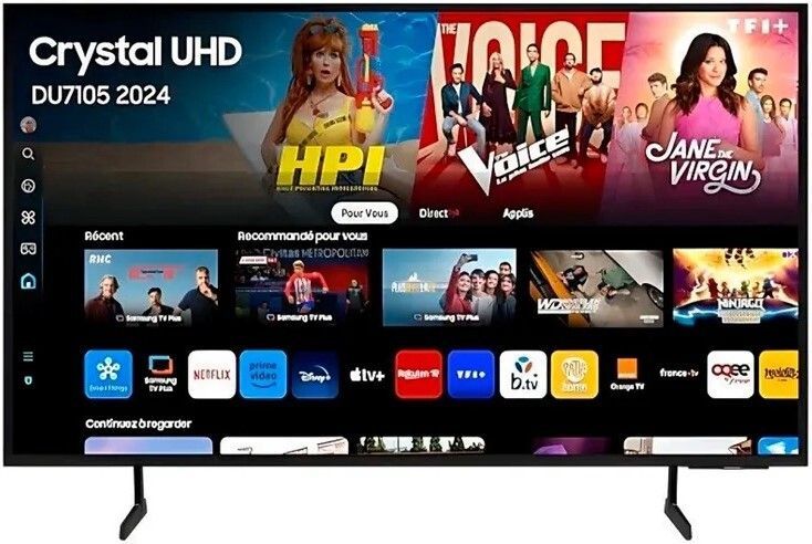 TV 65" LED Samsung TU65DU7105 - Crystal UHD, Smart TV