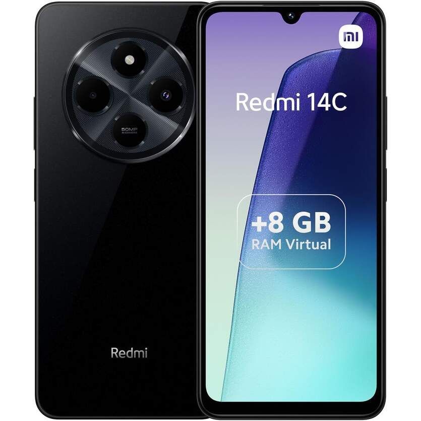 SMARTPHONE XIAOMI REDMI 14C BLACK 8+256GB