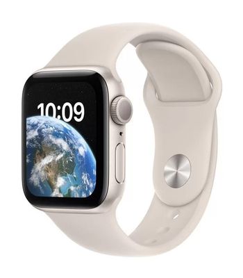 APPLE WATCH SERIES SE GPS 40MM STARLIGHT ALUMINIUM CASE STARLIGH SPORT BAND