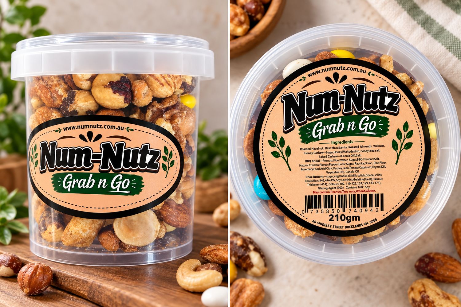 Nuts Num Nutz Grab N Go 210g Nuts Num Nutz Grab N Go 210g
