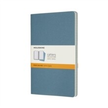 Moleskine Large Cahier Ruled Brisk Blue