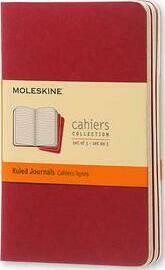 Pocket Cahiers Ruled Red