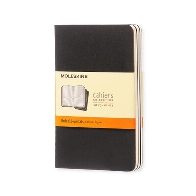Moleskine Cahiers Pocket Ruled Black