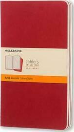 Moleskine Large Cahier Ruled Red
