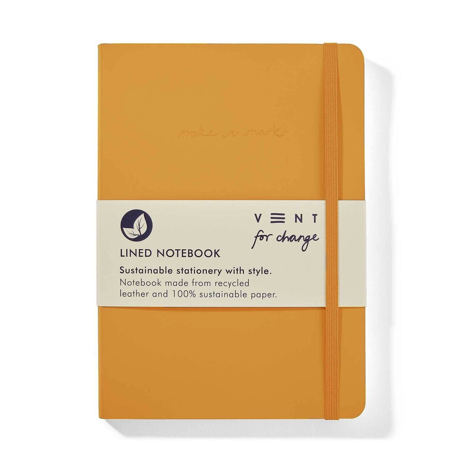 Vent For Change Medium Yellow Notebook