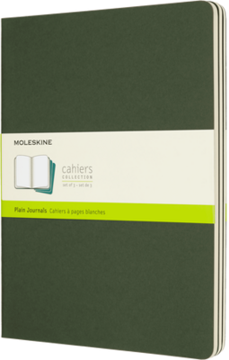 Moleskine Xlarge Cahier Plain Green