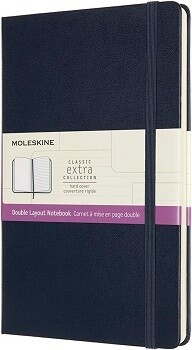 Moleskine Sapphire Blue Large Ruled/Plain Notebook